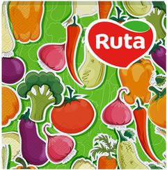 Серветки Ruta Кухня Мікс 33х33 2-шар 20л/уп